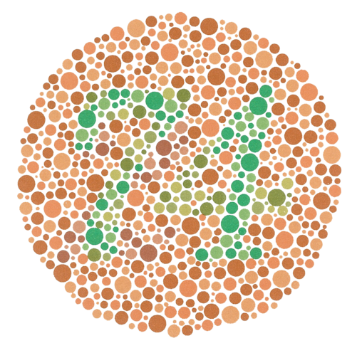 Ishihara color test