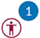 Canvas accessibility checker with a number indicator
